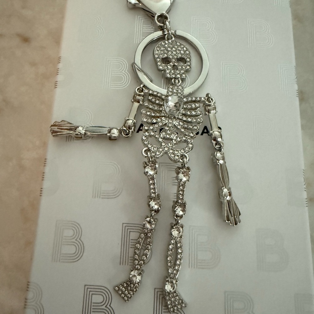 Silver Skeleton Pendant Necklace